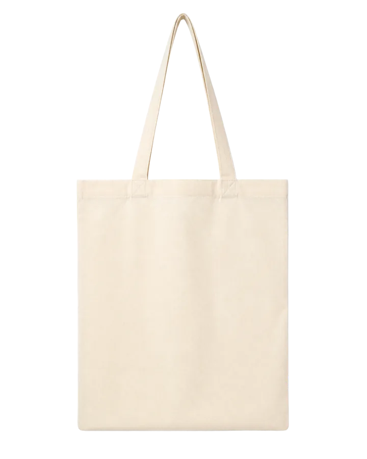 Natural canvas tote bag